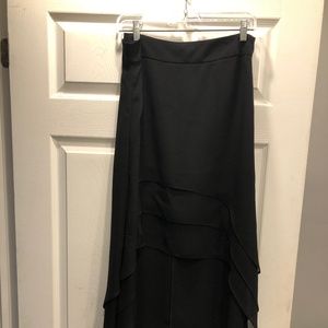 Cartise black high low skirt